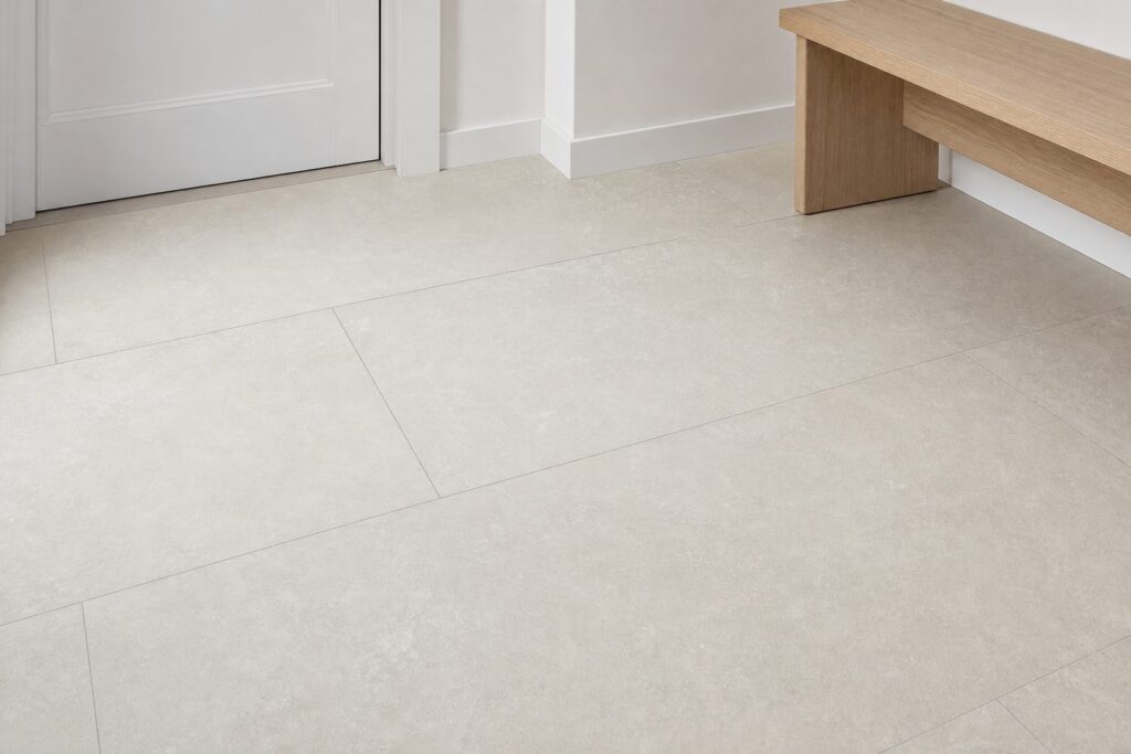 Carrelage imitation béton Cream MIDTOWN 20mm 60x120 - ambiance entrée