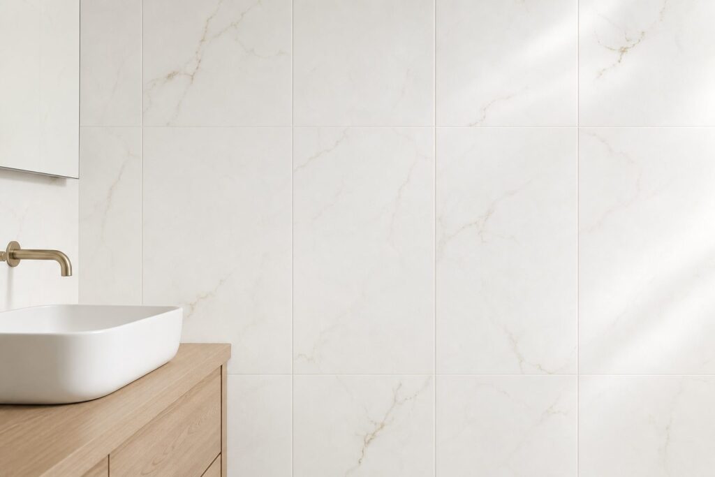 Carrelage imitation marbre Gold DIAMOND 30x60 - ambiance salle de bain