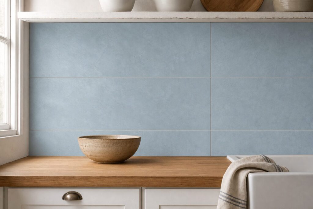 Tomettes & terre cuite Aqua ALURE 30x75 - ambiance cuisine