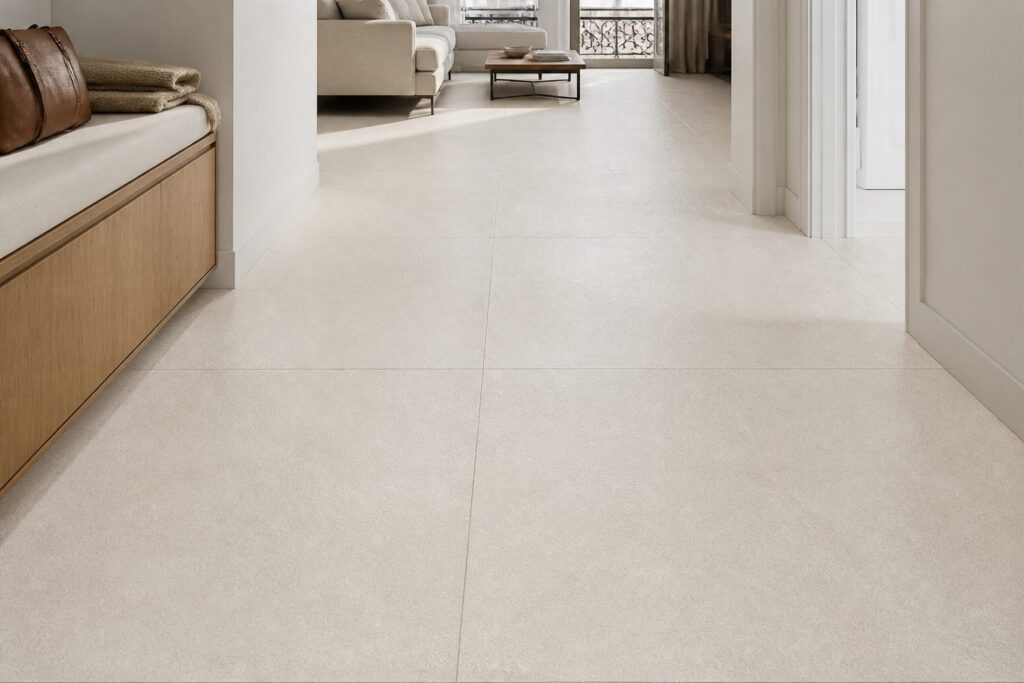 Carrelage imitation béton Sand BORNEO 60x120 - ambiance salon
