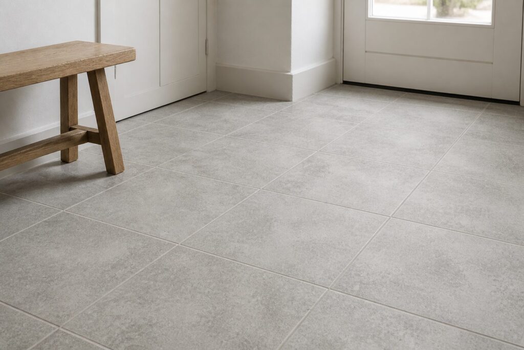 Tomettes & terre cuite Grey SAMIRA 33,3x33,3 - ambiance entrée