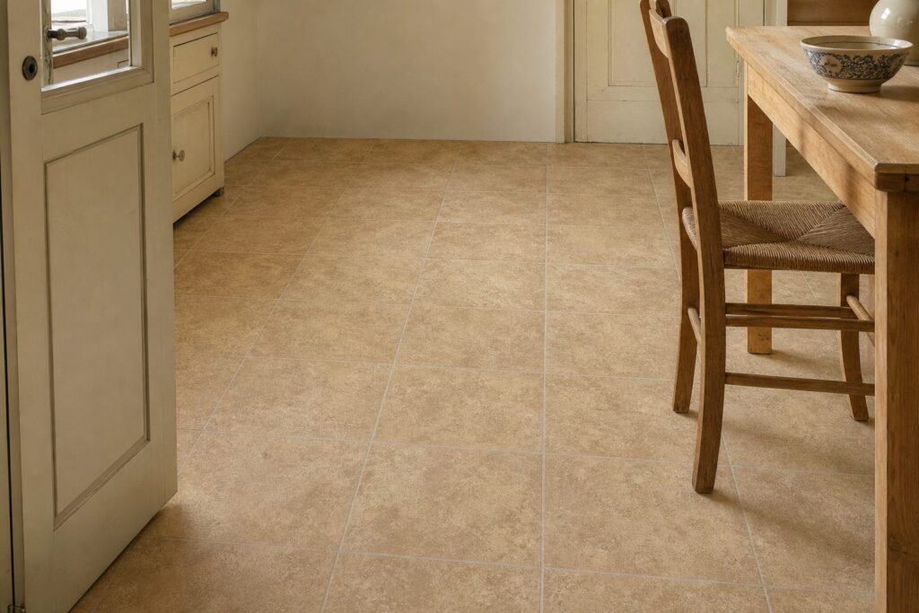 Tomettes & terre cuite Beige SAMIRA 33,3x33,3 - ambiance cuisine