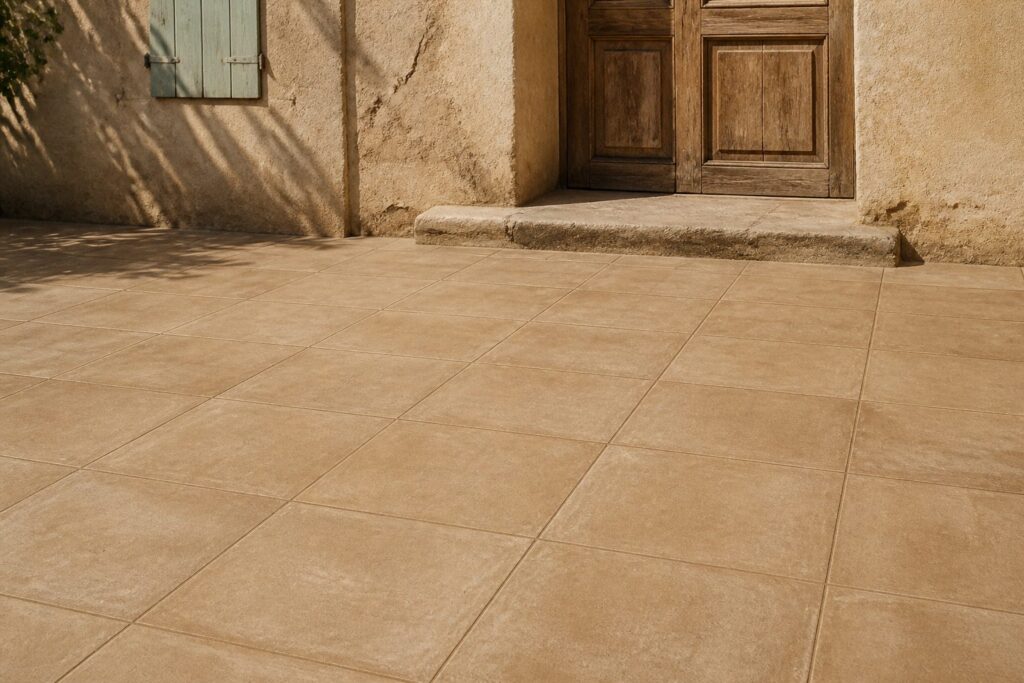 Tomettes & terre cuite Cotto GREDA 33,3x33,3 - ambiance terrasse