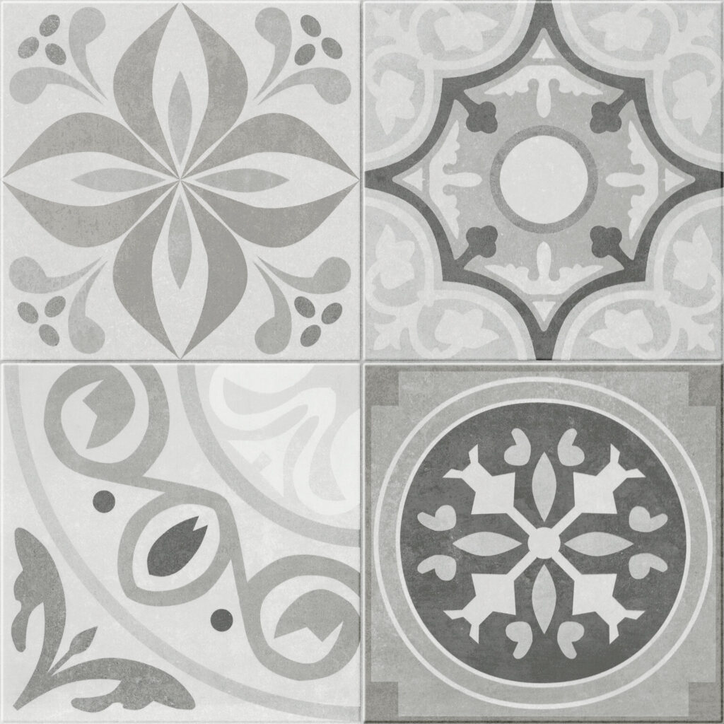 Tomettes & terre cuite Grey PATCHWORK 45x45