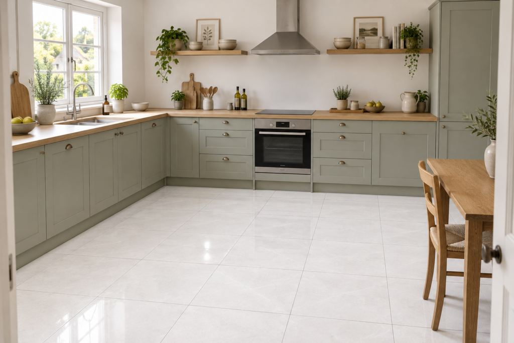 Carrelage imitation marbre White ATHEA 60×60 — ambiance validée