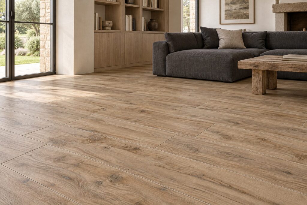 Carrelage imitation parquet Elm KELAYA 30x120 - ambiance