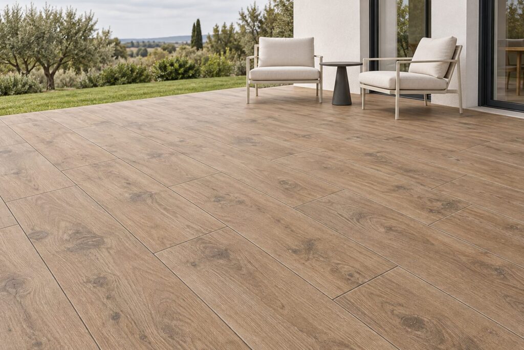 Carrelage imitation parquet Elm NEBRASKA 23x120 20mm - ambiance