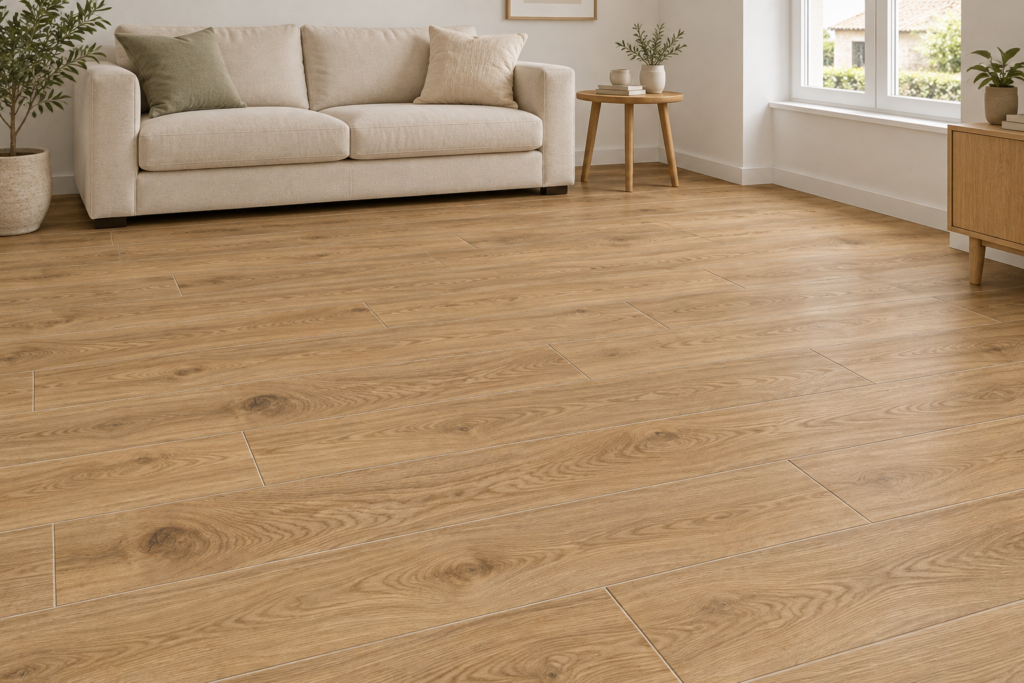 Carrelage imitation parquet Oak VERMONT 20×120 — ambiance validée