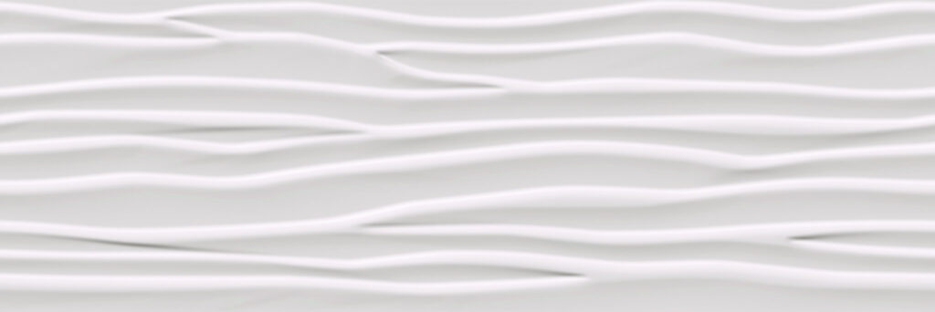 Faïence murale White GLACIAR WAVE Brillant 30x90