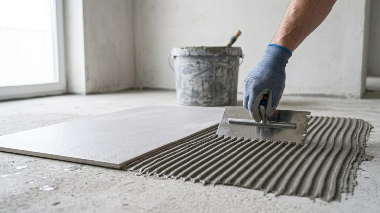 Quel peigne pour quel carrelage ? Colle, denture et double encollage selon le format